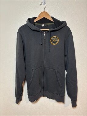 REI Co-op US National Parks Full Zip Charcoal Gray Hoodie Men's Size Medium